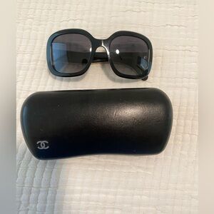 Chanel Sunglasses Black Galuchat Stingray Leather Gold 5272-Q c.501/38 5…